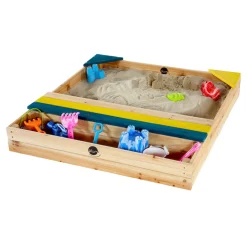 Arenero De Madera Con Almacenamiento
