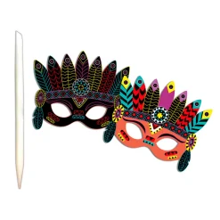 Arte Scratch Máscaras De Fiesta