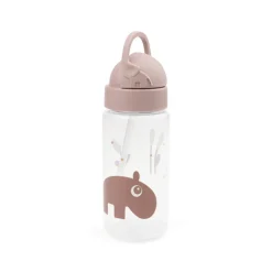 Botella Con Pajita Ozzo Rosa