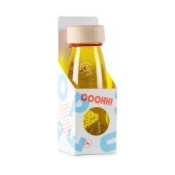 Botella Sensorial Flotante Amarilla