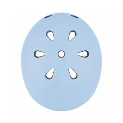 Casco Pequeno Con Luces Azul Pastel
