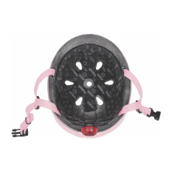 Casco Pequeno Con Luces Rosa Pastel