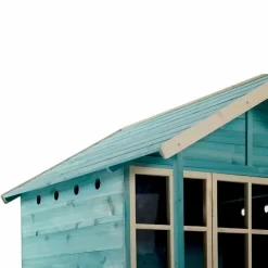 Casita De Madera Para Jardin Azul Teal