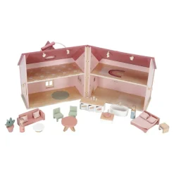 Casita De Muñecas De Madera Portatil