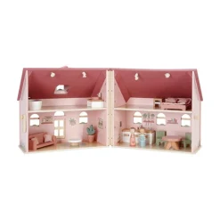 Casita De Muñecas De Madera Portatil