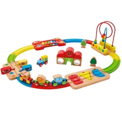 Circuito Infantil: Tren Músical Con Encajable Y Pasabolas