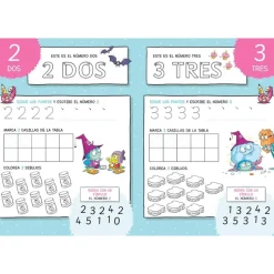 Cuaderno Escuela De Monstruos: Aprende Los Numeros
