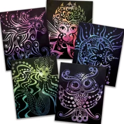 Dibujos Negros Para Rascar