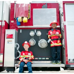 Disfraz Bombero Bombera Con Accesorios 5-6 Años