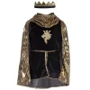 Disfraz Caballero Dorado Con Capa Y Corona 5-6 Años