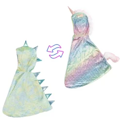 Disfraz Capa Reversible Dragon Unicornio 5-6 Años
