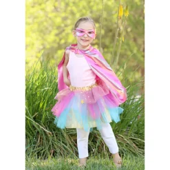 Disfraz Capa Tutu Y Máscara Rosa 4-6 Años