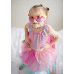 Disfraz Capa Tutu Y Máscara Rosa 4-6 Años