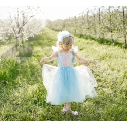 Disfraz Princesa Lentejuelas Azul 5-6 Años