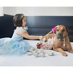 Disfraz Princesa Lentejuelas Azul 5-6 Años