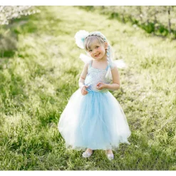 Disfraz Princesa Lentejuelas Azul 5-6 Años