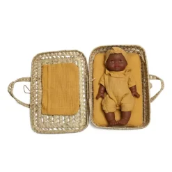 Maletita De Mimbre Bobble Mostaza