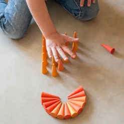 Mandala Pequenos Conos Naranjas