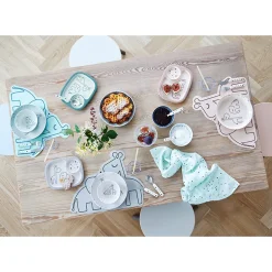Mantel Individual De Silicona: Dreamy Dots Gris