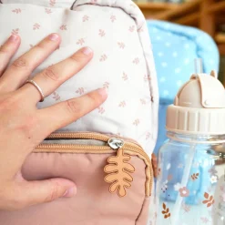 Mochila Infantil Acolchada Leaves Sage