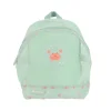 Mochila Infantil Antiarena Crab Sage