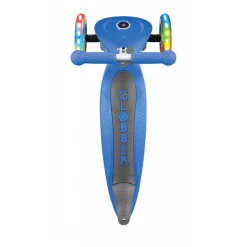 Patinete Primo Azul Plegable Y Con Luces