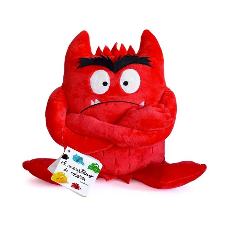 Peluche Monstruo De Colores Rojo