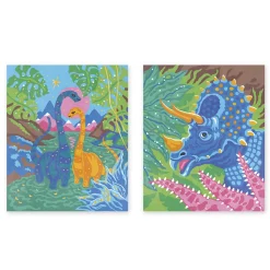 Pintura Por Numeros Dinosaurios
