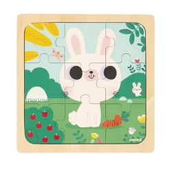 Puzzle De Madera: Conejo Blanco