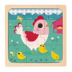 Puzzle De Madera: Gallina Henriette