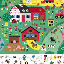 Puzzle De Observacion La Granja: 24 Piezas