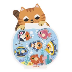 Puzzle Encajable Con Pomo: La Pecera