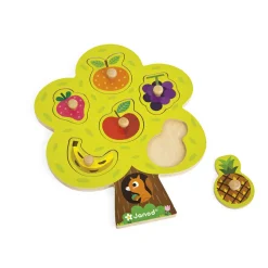 Puzzle Encajable Con Pomo: Arbol Goloso