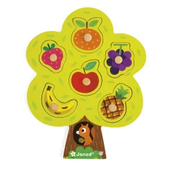 Puzzle Encajable Con Pomo: Arbol Goloso