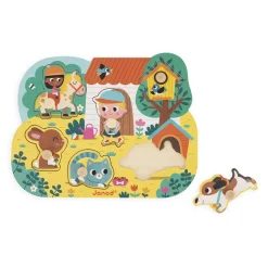 Puzzle Encajable Con Pomo: El Campo
