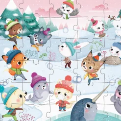 Puzzle Fiesta En La Nieve: 36 Piezas
