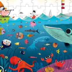 Puzzle Mundo Submarino: 100 Piezas