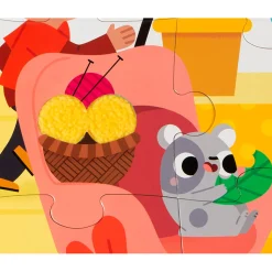 Puzzle Tactil Gigante Animales Domesticos: 20 Piezas