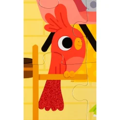 Puzzle Tactil Gigante Animales Domesticos: 20 Piezas