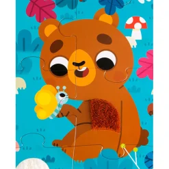 Puzzle Tactil Gigante Animales Del Bosque: 20 Piezas