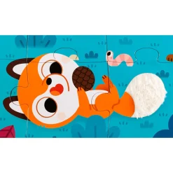 Puzzle Tactil Gigante Animales Del Bosque: 20 Piezas