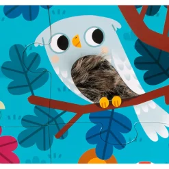 Puzzle Tactil Gigante Animales Del Bosque: 20 Piezas