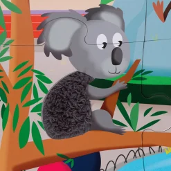 Puzzle Tactil Gigante En El Zoo: 20 Piezas