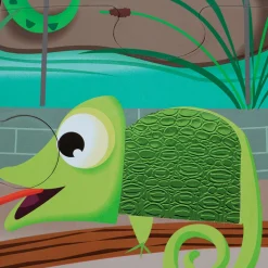 Puzzle Tactil Gigante En El Zoo: 20 Piezas
