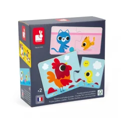 Puzzles Padres Y Bebés Animales