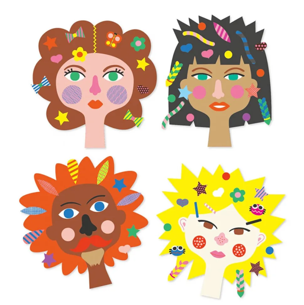 Recorta Y Crea Con Pegatinas: Peluqueria