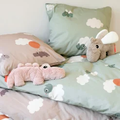 Sabana De Cama Junior Happy Clouds Green 100 X 140 Cm