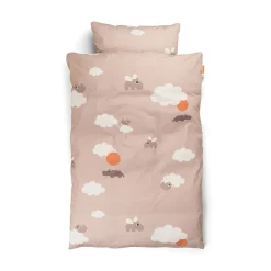 Sabana De Cama Junior Happy Clouds Powder 100 X 140 Cm