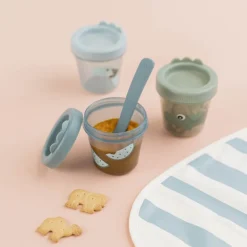 Set De 3 Contenedores Porta Alimentos Verde