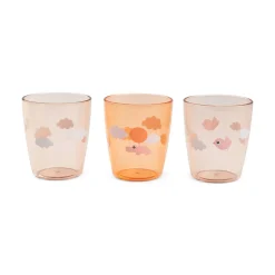 Set De 3 Mini Vasos Happy Clouds Papaya